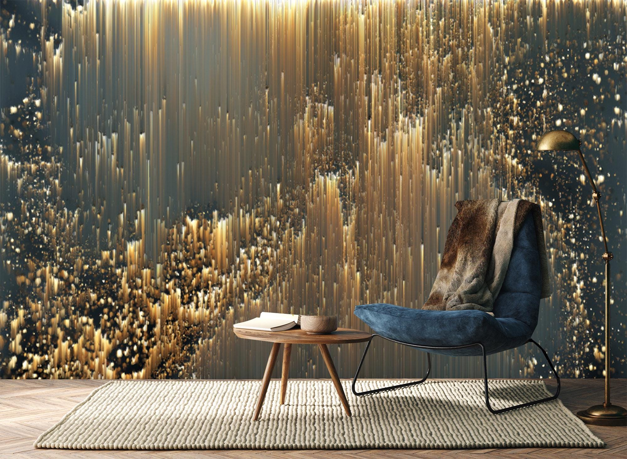 Ludwig Drywall Inc custom pattern alignment wallpaper installation in Jacksonville FL
